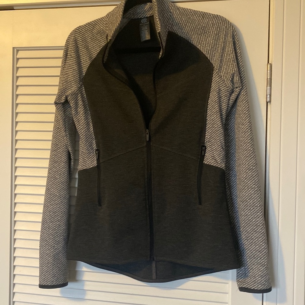 Grey zip up